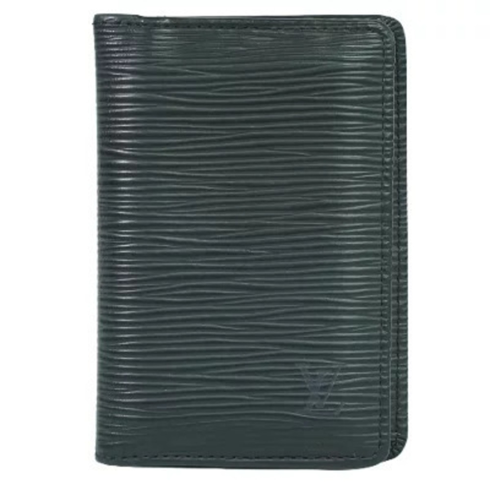 Louis Vuitton LV Envelope Carte De Visite Epi Leather Card Wallet Noir Black